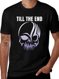 Till The End Skull Graphic Tee - Black