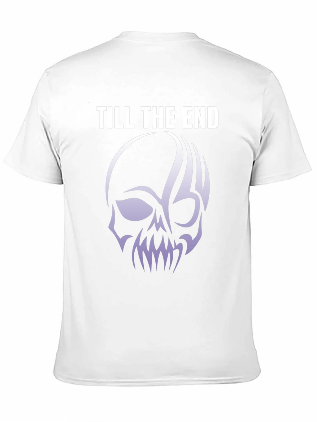 Till The End Skull Graphic Tee - Black