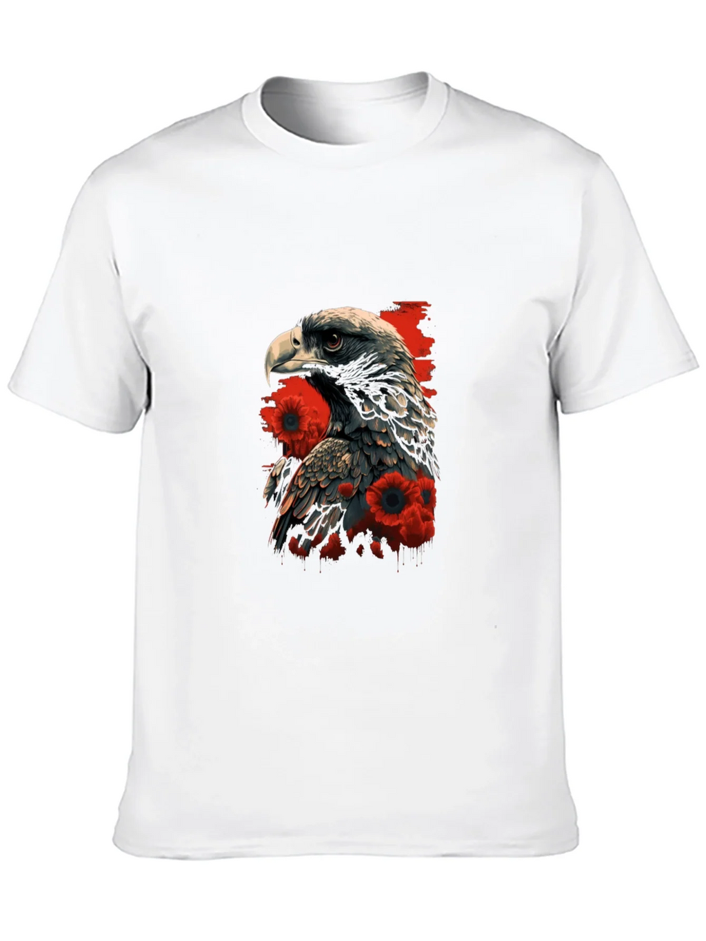 Eagle & Poppy Graphic Tee - Black