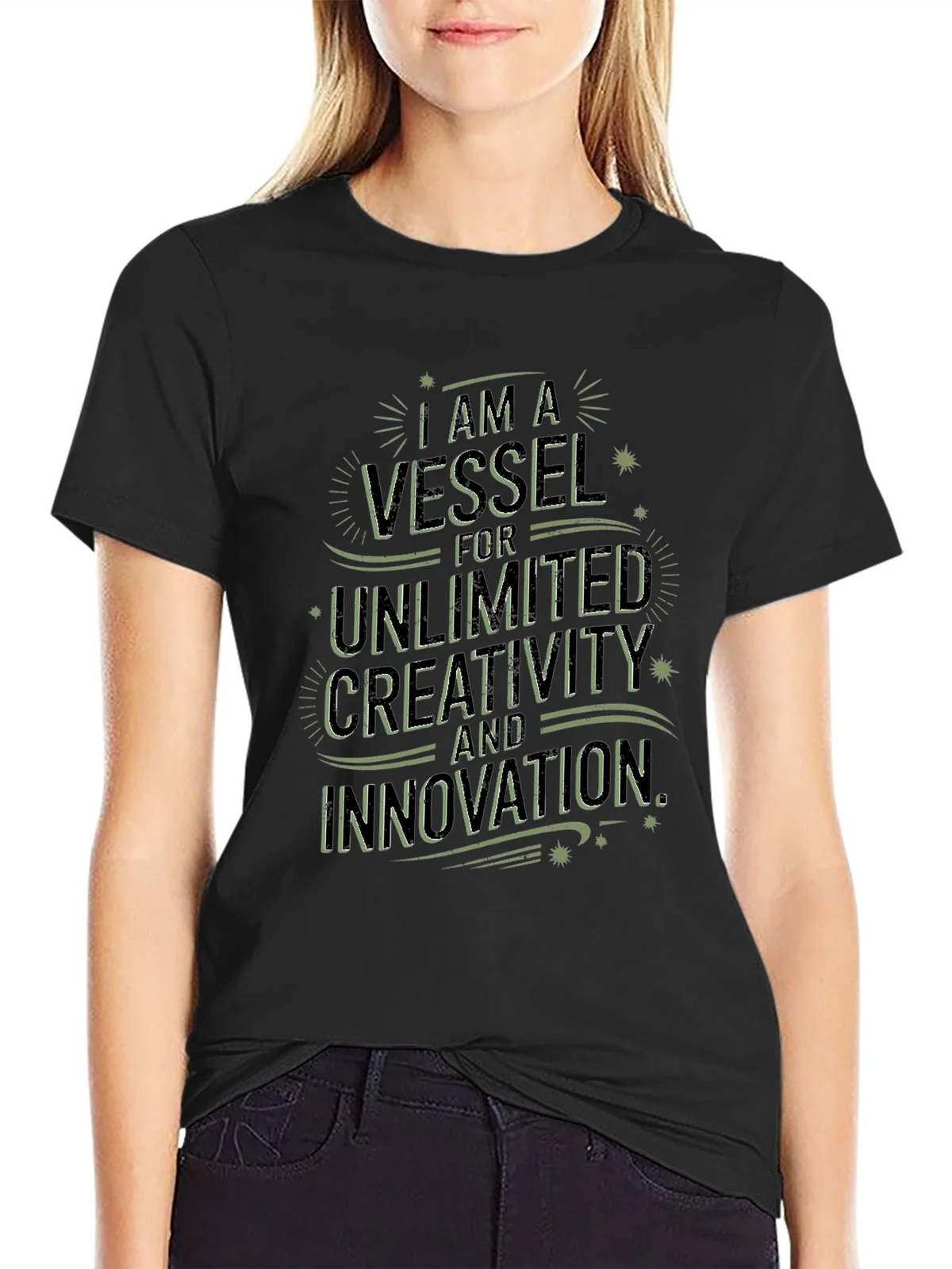 Inspirational Graphic Tee - Vessel for Creativity