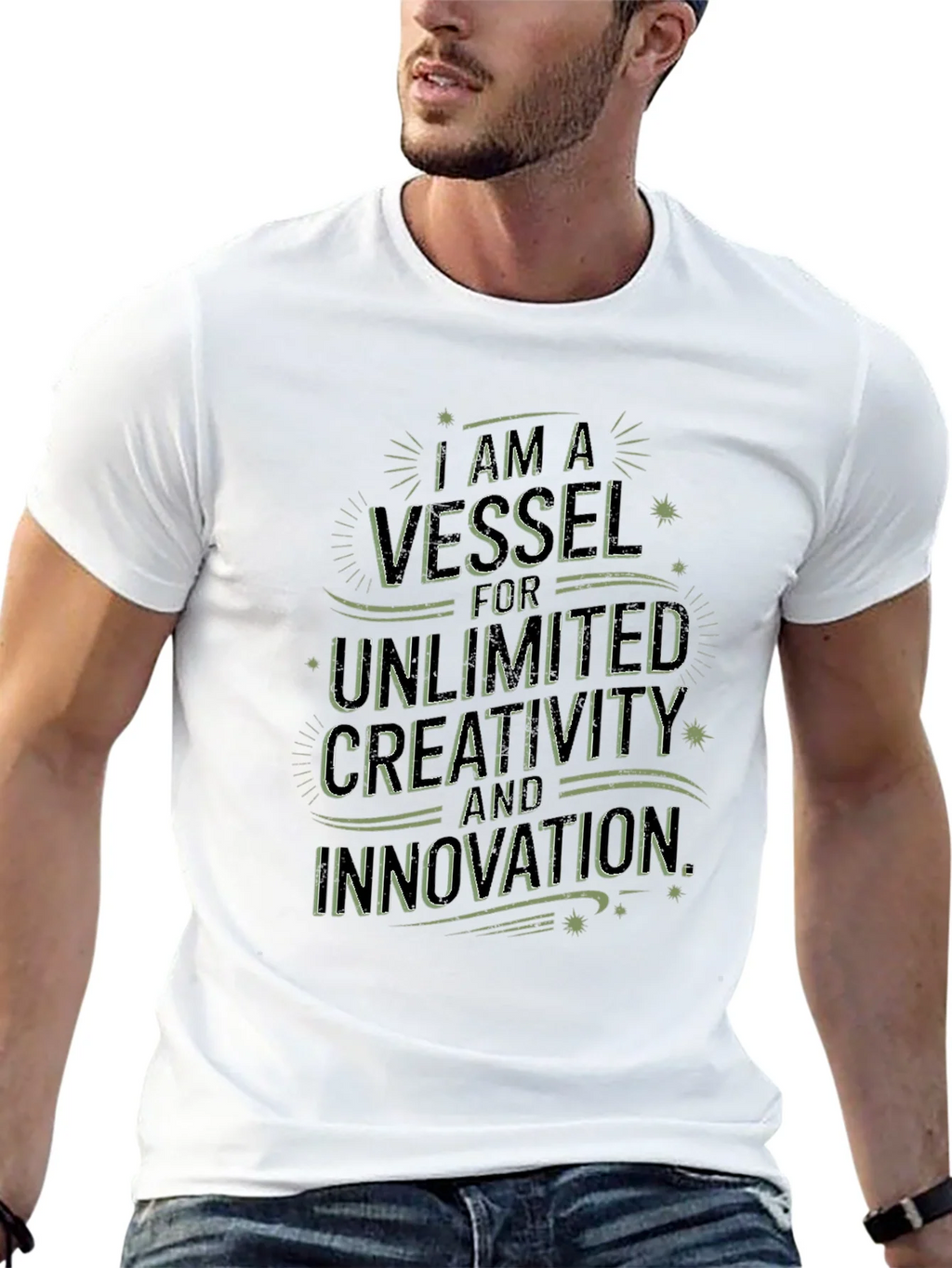 Inspirational Graphic Tee - Vessel for Creativity