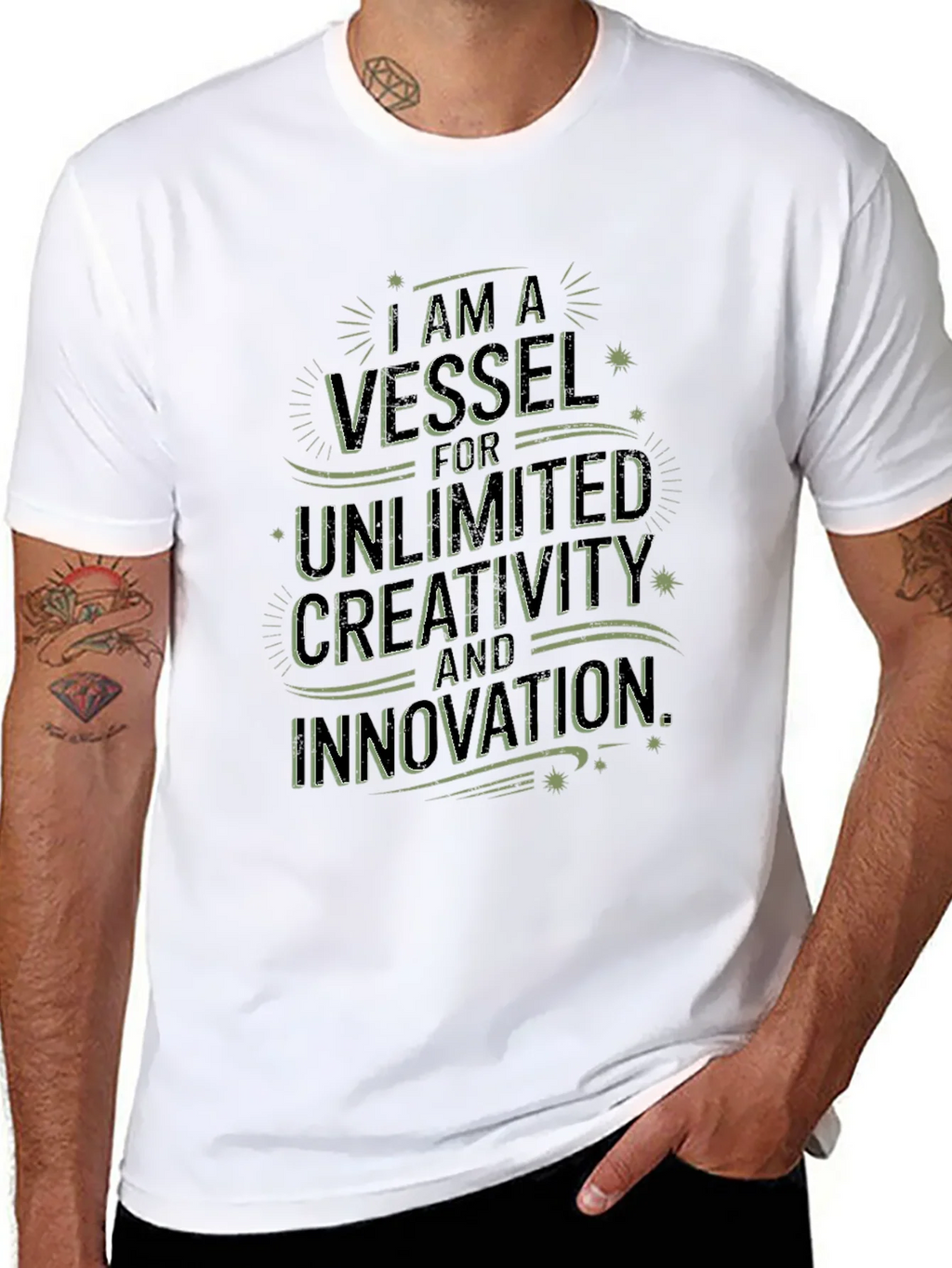 Inspirational Graphic Tee - Vessel for Creativity