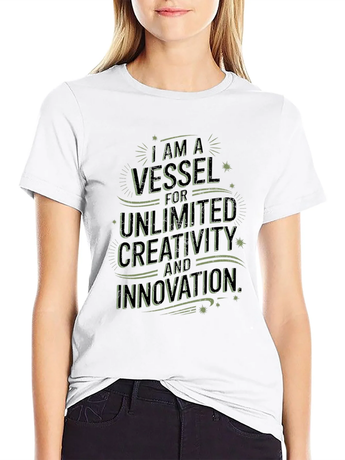Inspirational Graphic Tee - Vessel for Creativity
