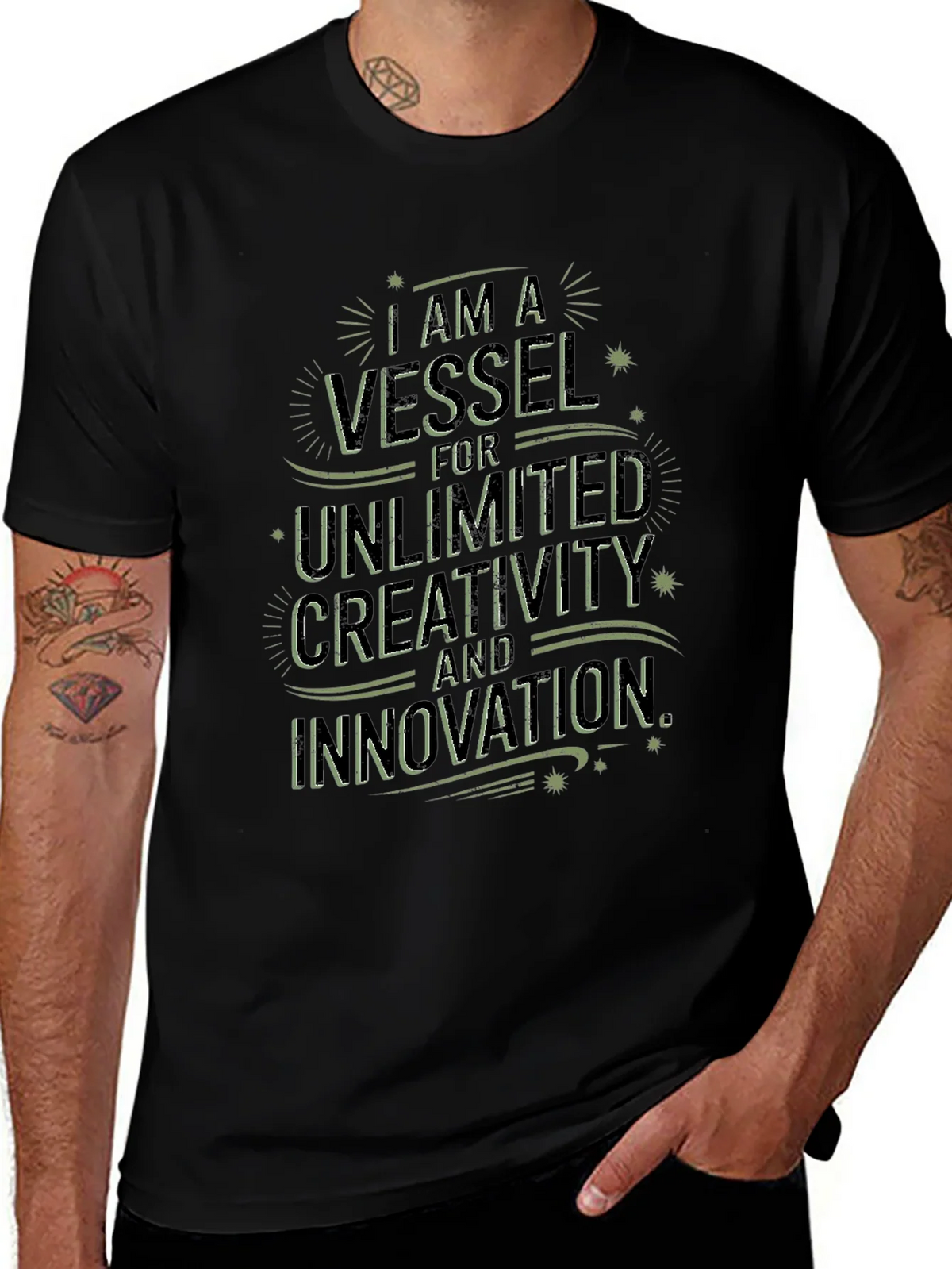 Inspirational Graphic Tee - Vessel for Creativity