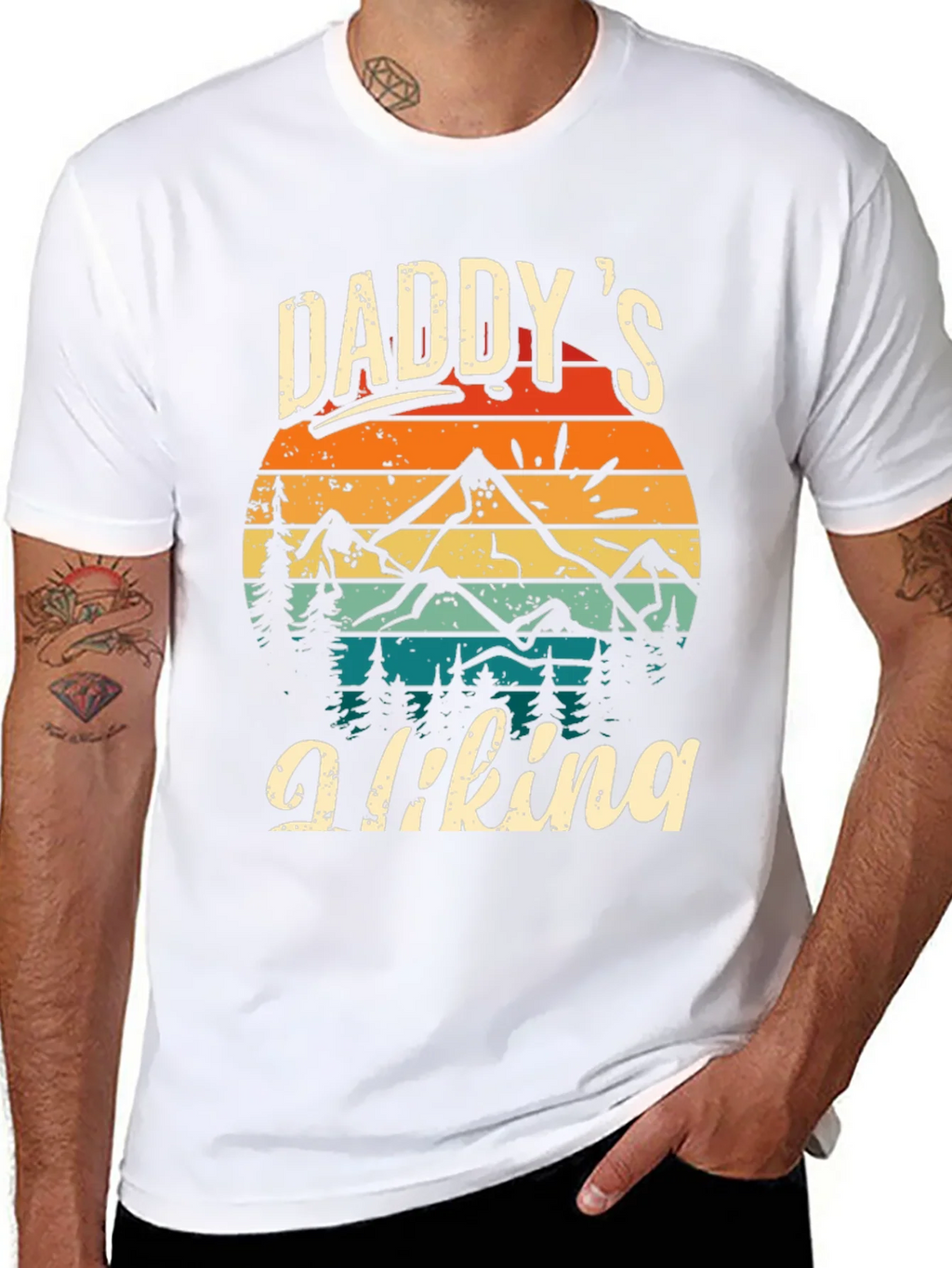 Daddys Hiking Tee - Outdoor Adventure