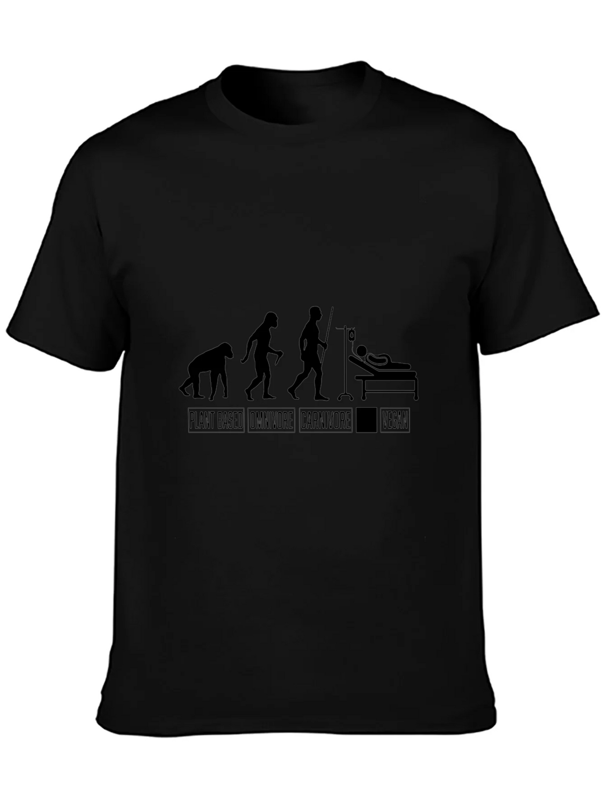 Vegan Evolution Black T-Shirt