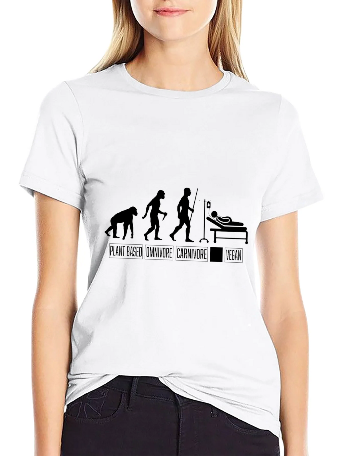 Vegan Evolution Black T-Shirt