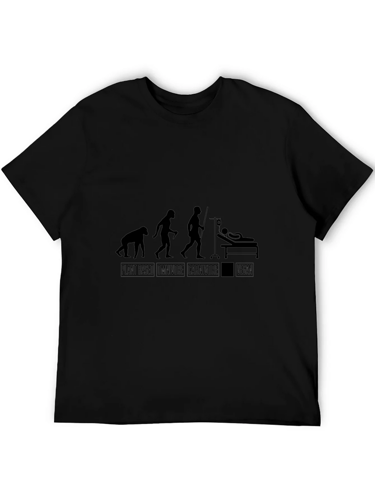 Vegan Evolution Black T-Shirt