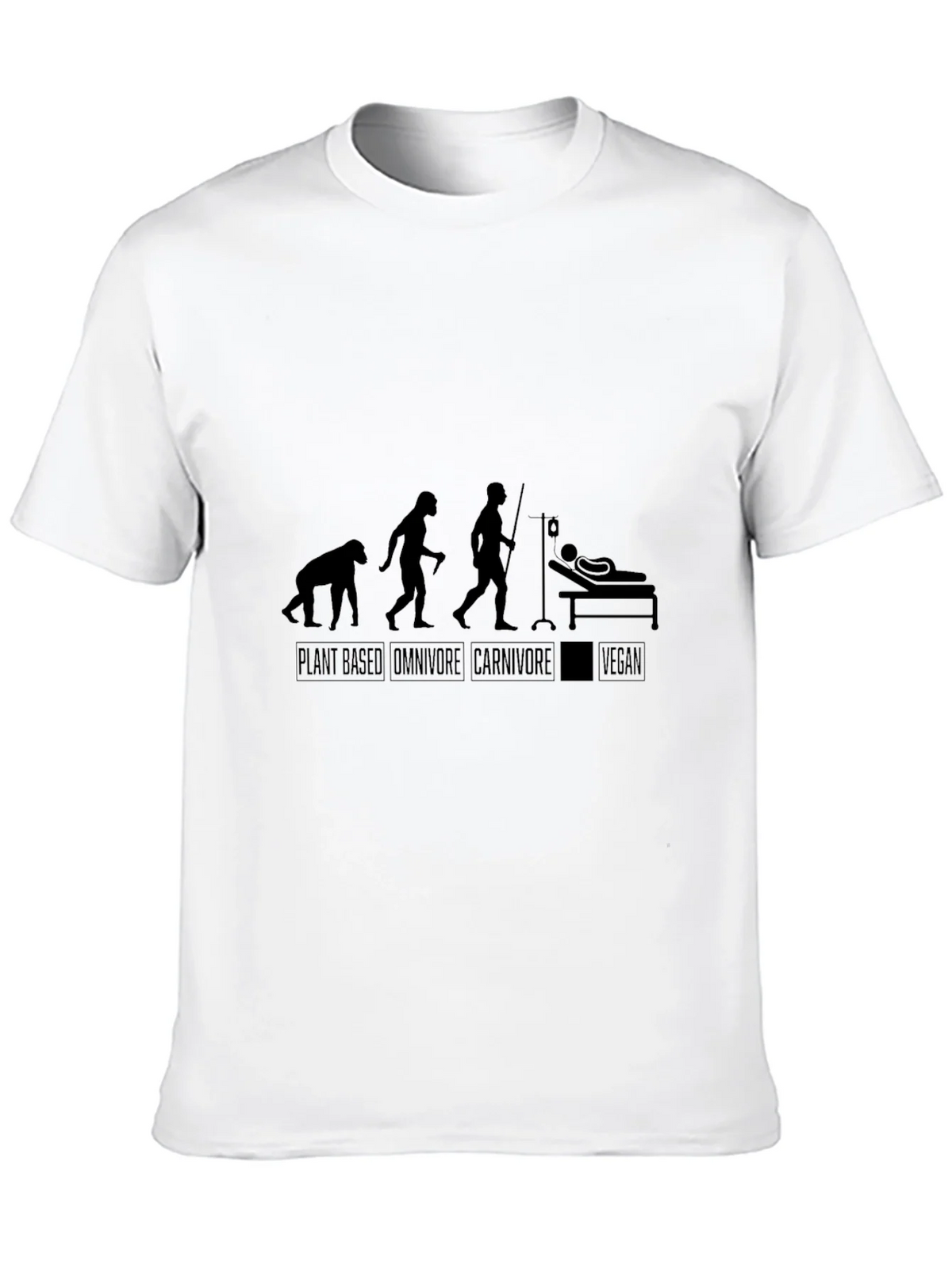 Vegan Evolution Black T-Shirt