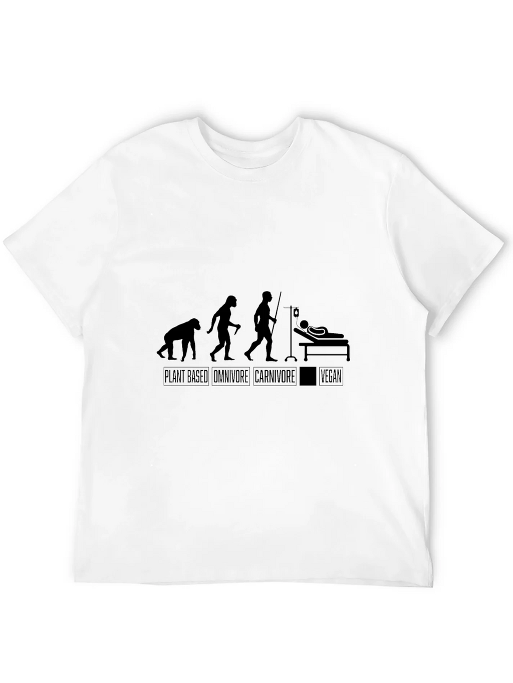 Vegan Evolution Black T-Shirt
