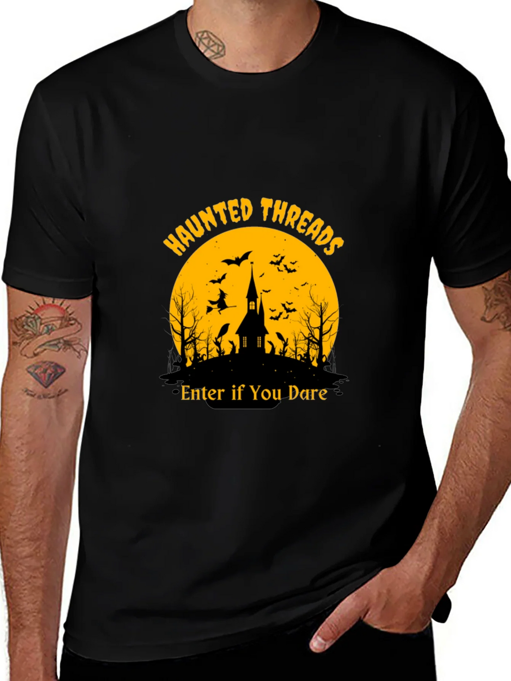 Haunted Threads Halloween T-Shirt