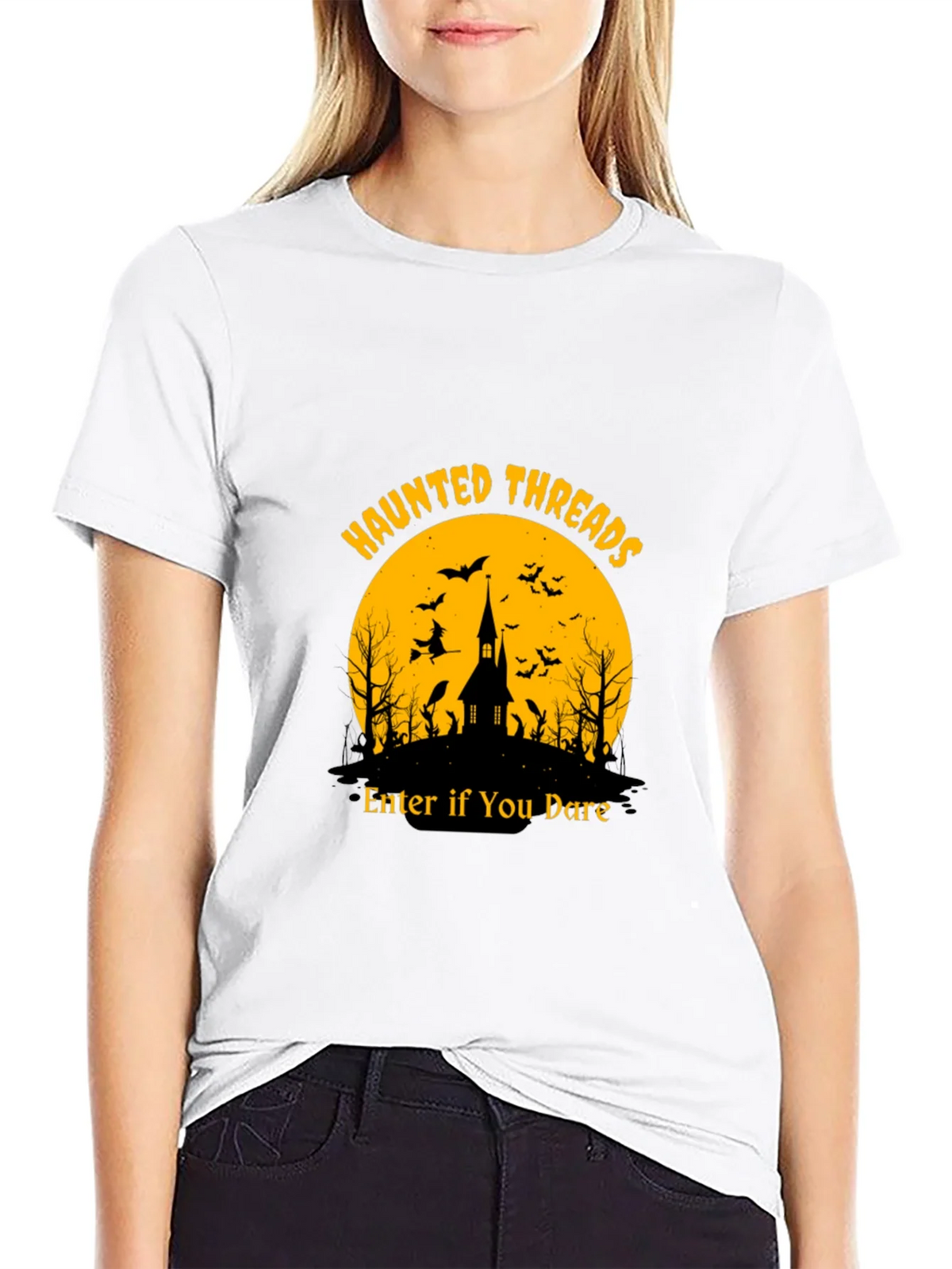Haunted Threads Halloween T-Shirt