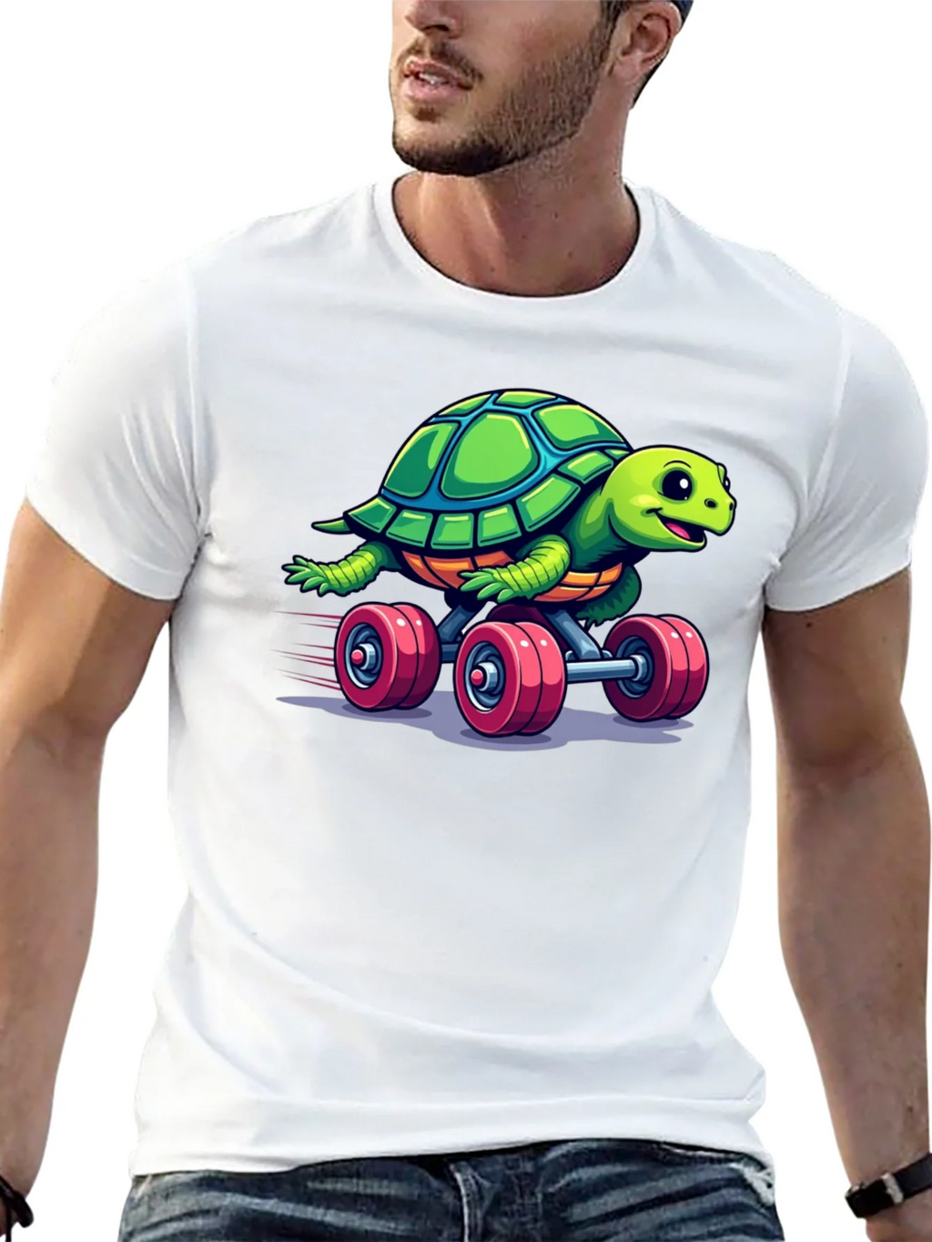 Turtle Skateboard Graphic Tee
