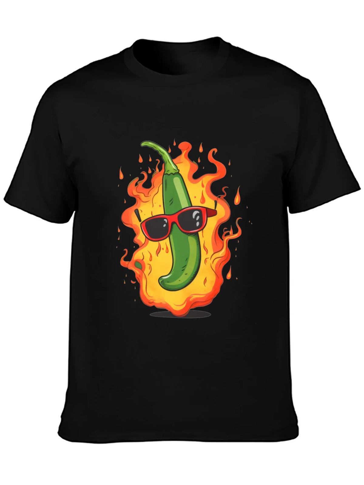 Spicy Hot Pepper Graphic Tee - Cool & Casual