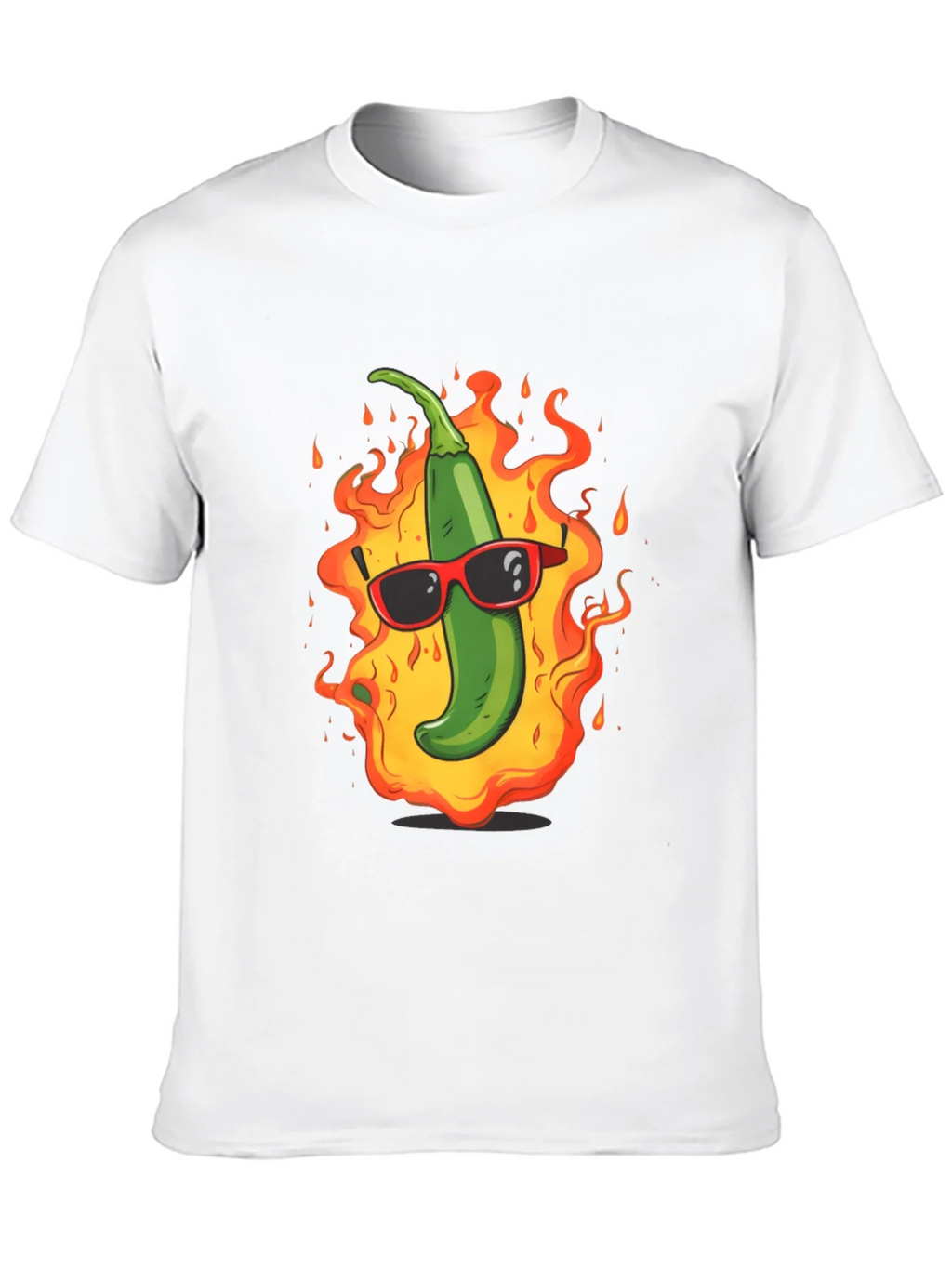 Spicy Hot Pepper Graphic Tee - Cool & Casual