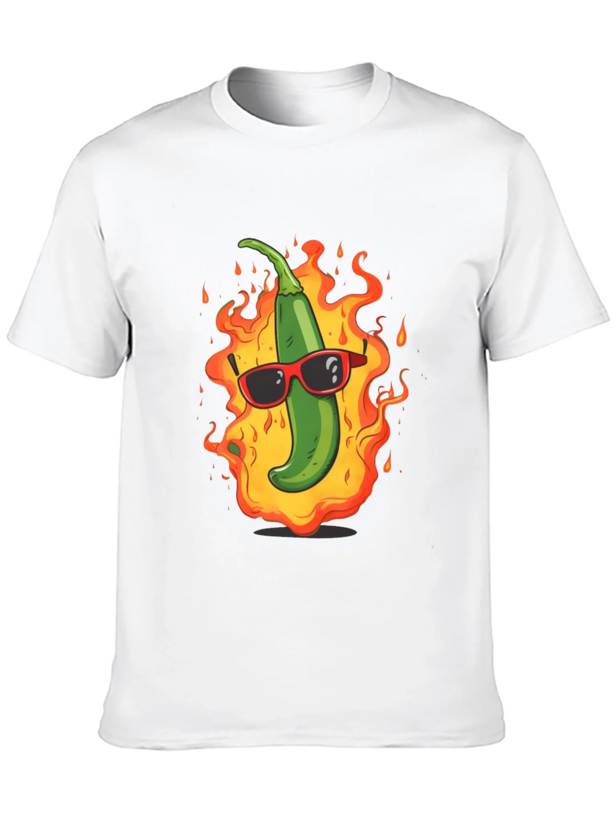 Spicy Hot Pepper Graphic Tee - Cool & Casual