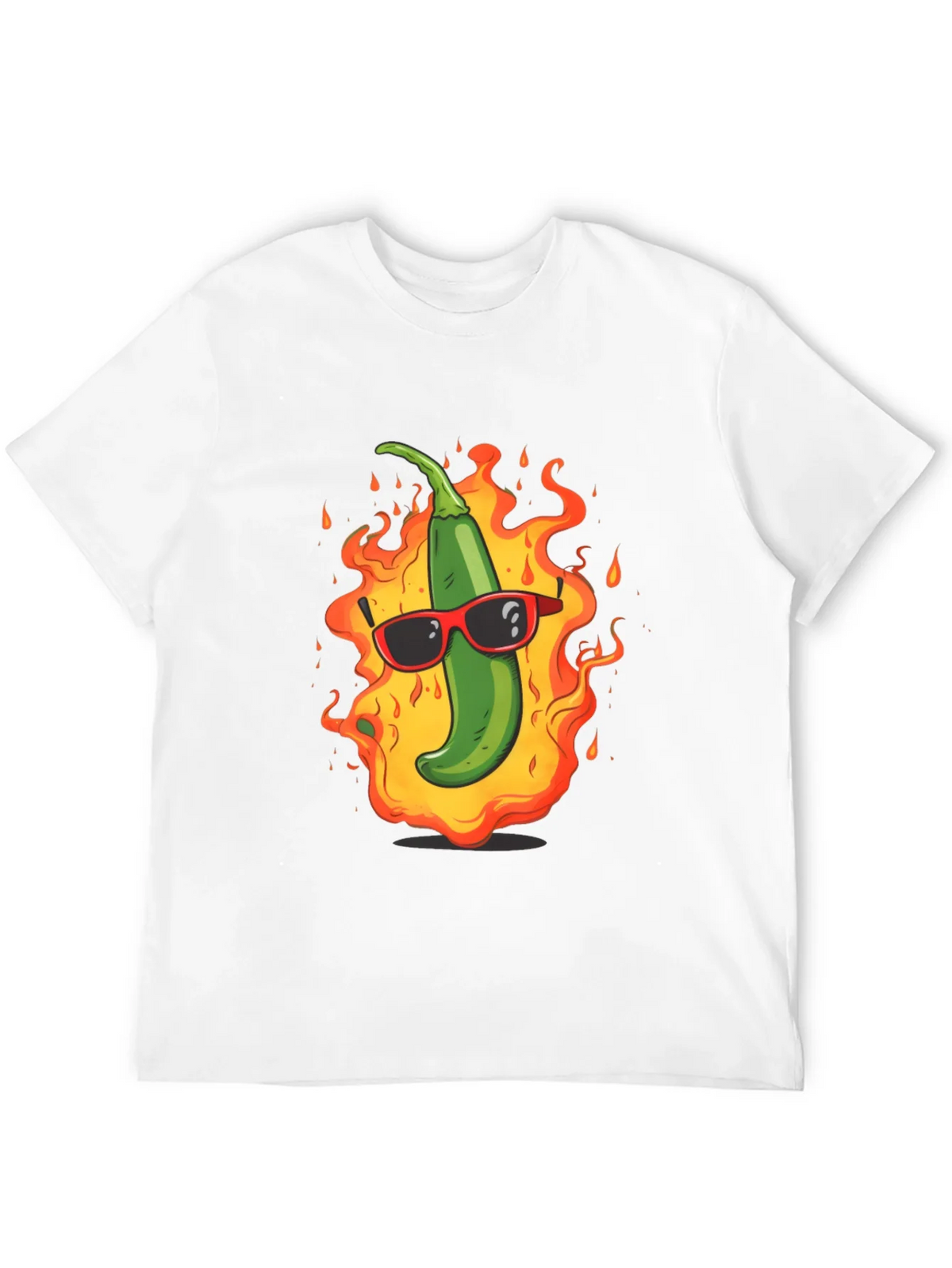 Spicy Hot Pepper Graphic Tee - Cool & Casual