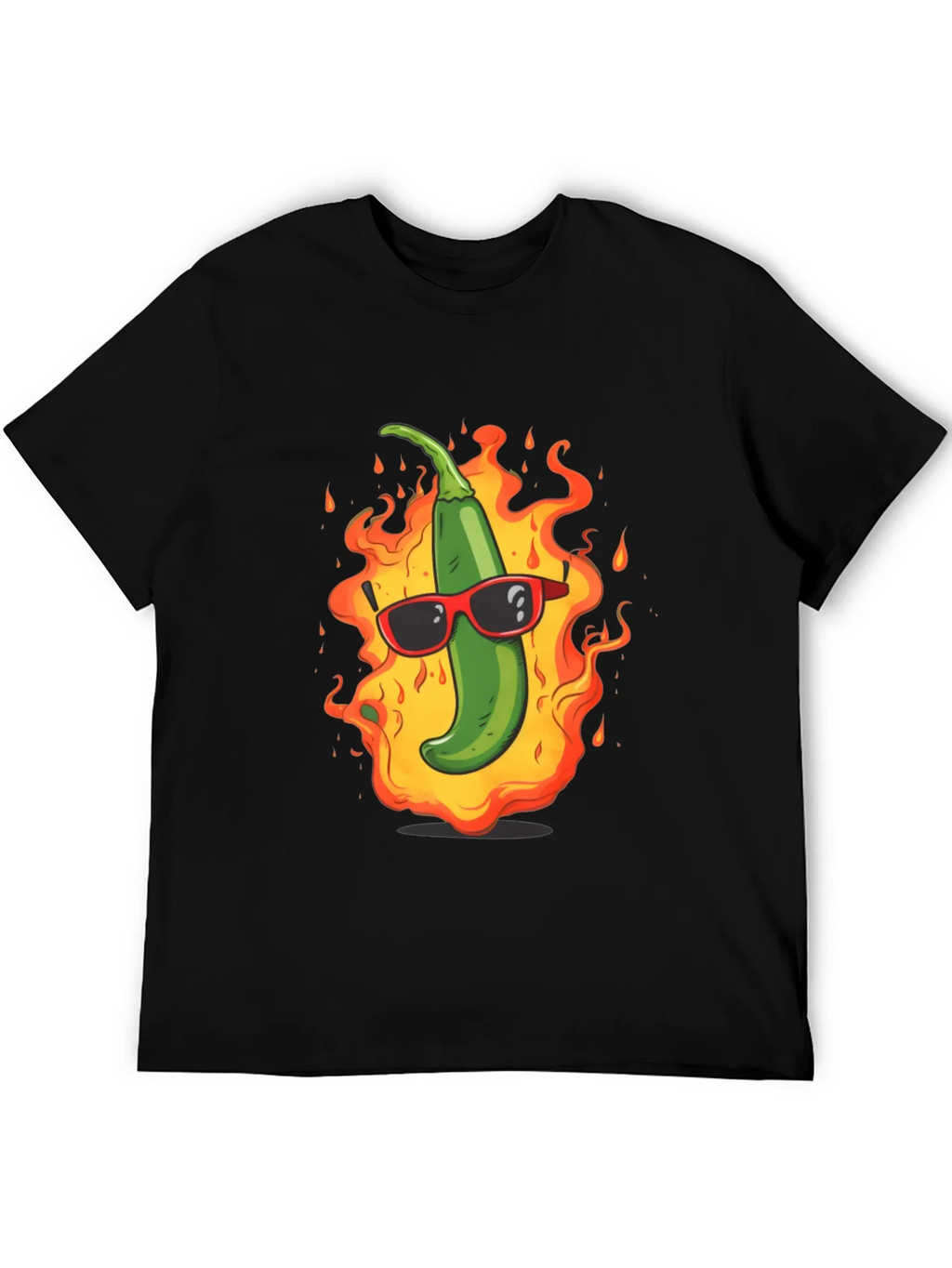 Spicy Hot Pepper Graphic Tee - Cool & Casual