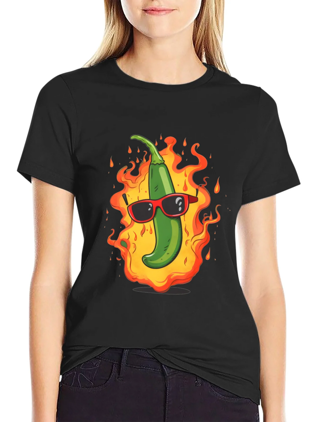 Spicy Hot Pepper Graphic Tee - Cool & Casual
