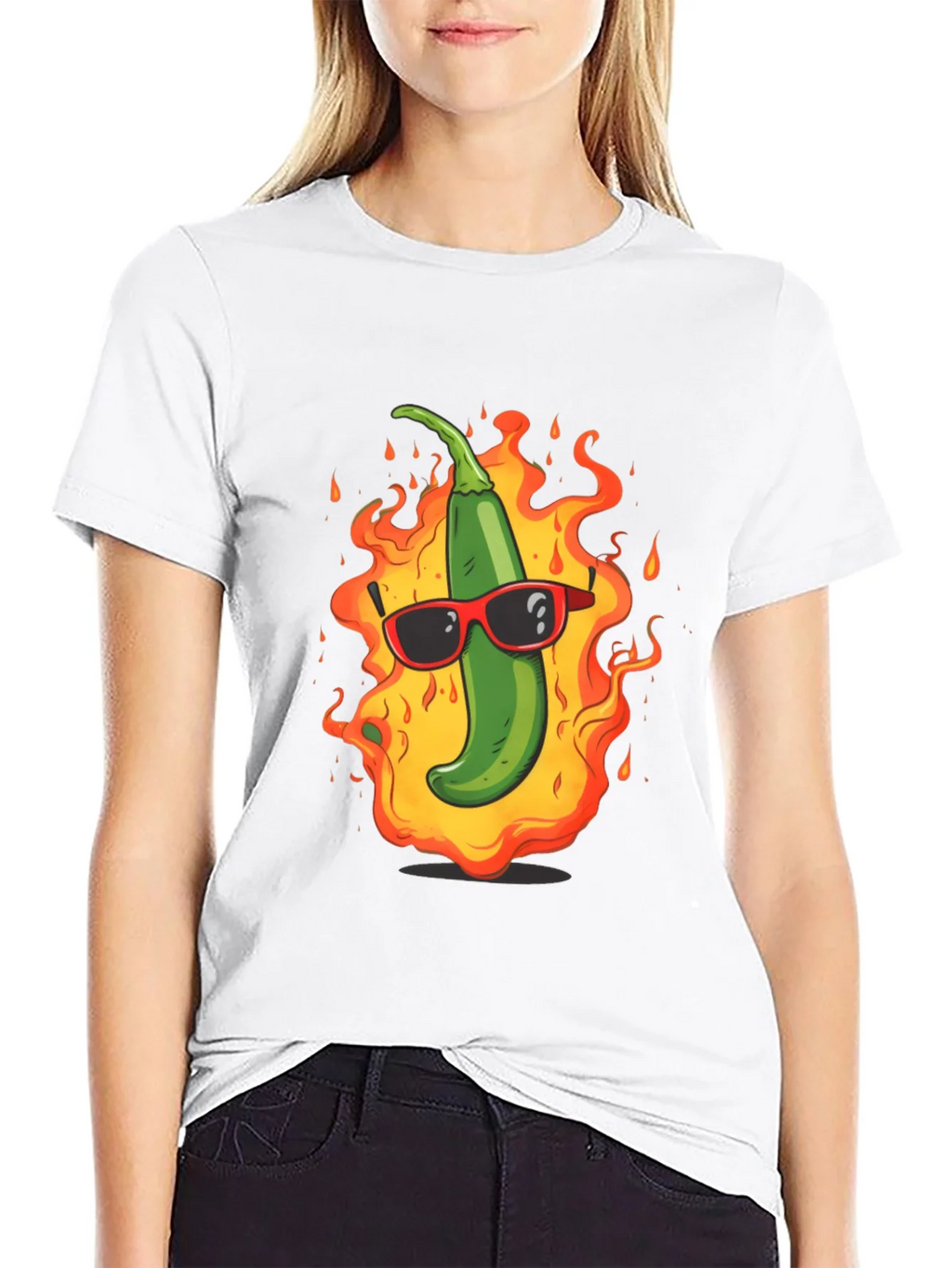 Spicy Hot Pepper Graphic Tee - Cool & Casual
