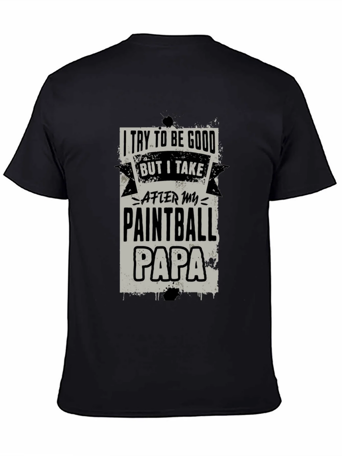Paintball Papa Graphic Tee - Cool Dad Gift