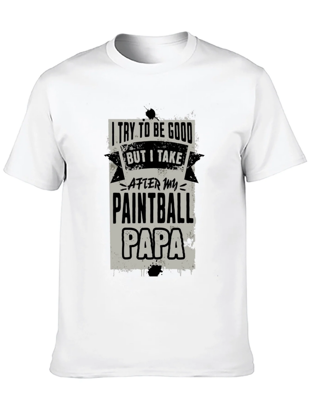 Paintball Papa Graphic Tee - Cool Dad Gift