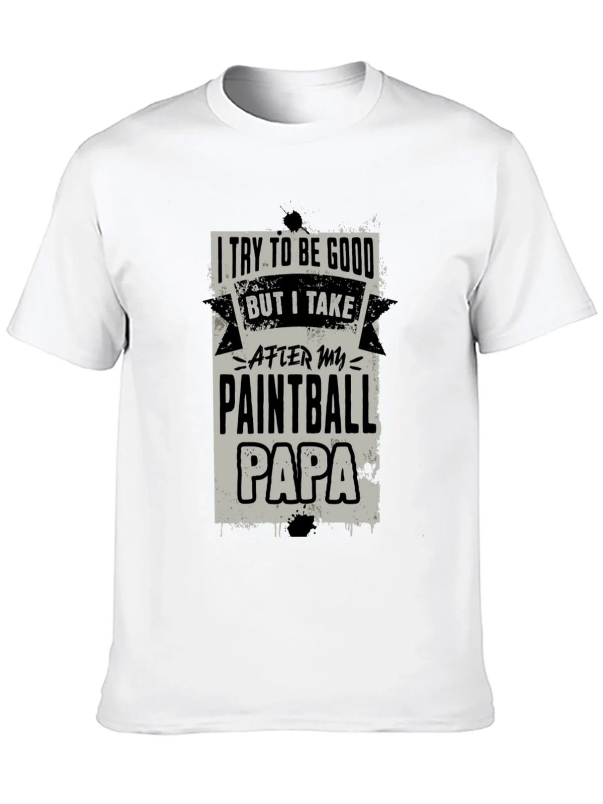 Paintball Papa Graphic Tee - Cool Dad Gift