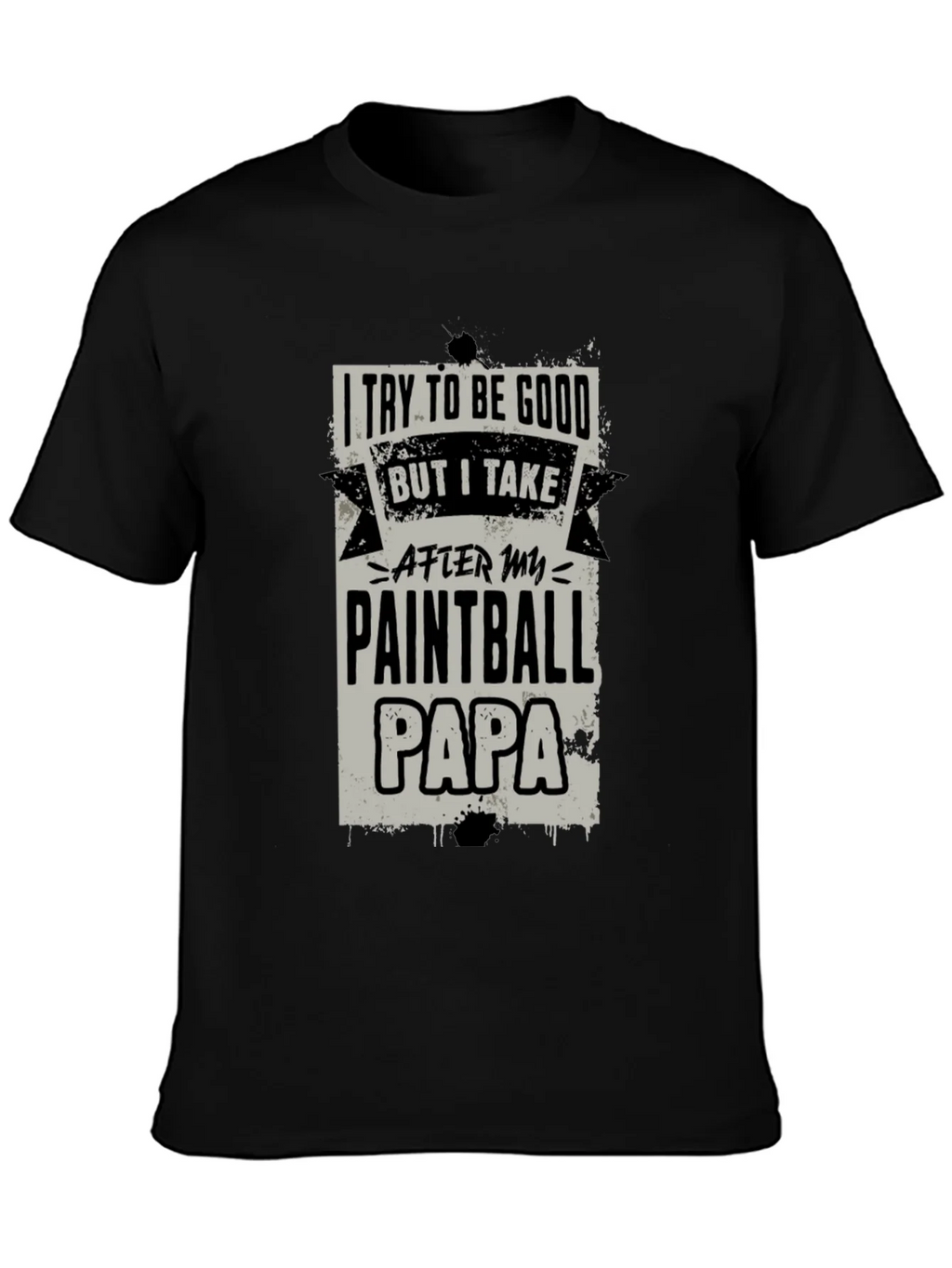 Paintball Papa Graphic Tee - Cool Dad Gift