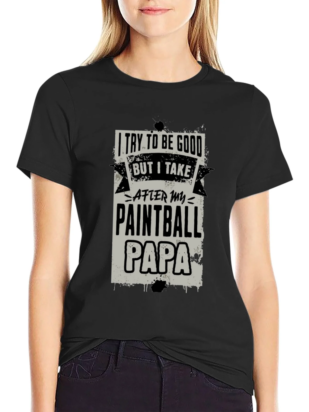 Paintball Papa Graphic Tee - Cool Dad Gift