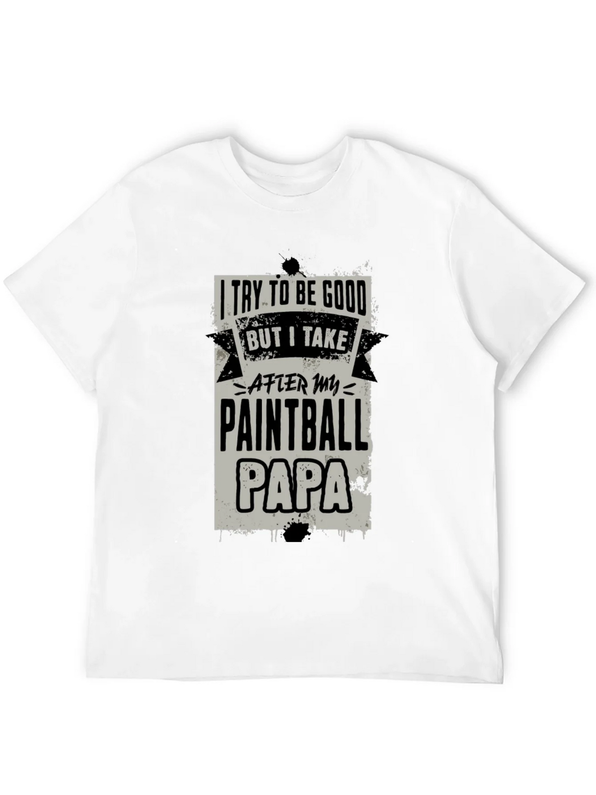 Paintball Papa Graphic Tee - Cool Dad Gift
