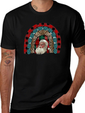 Santa Rainbow Graphic Tee - Holiday Cheer