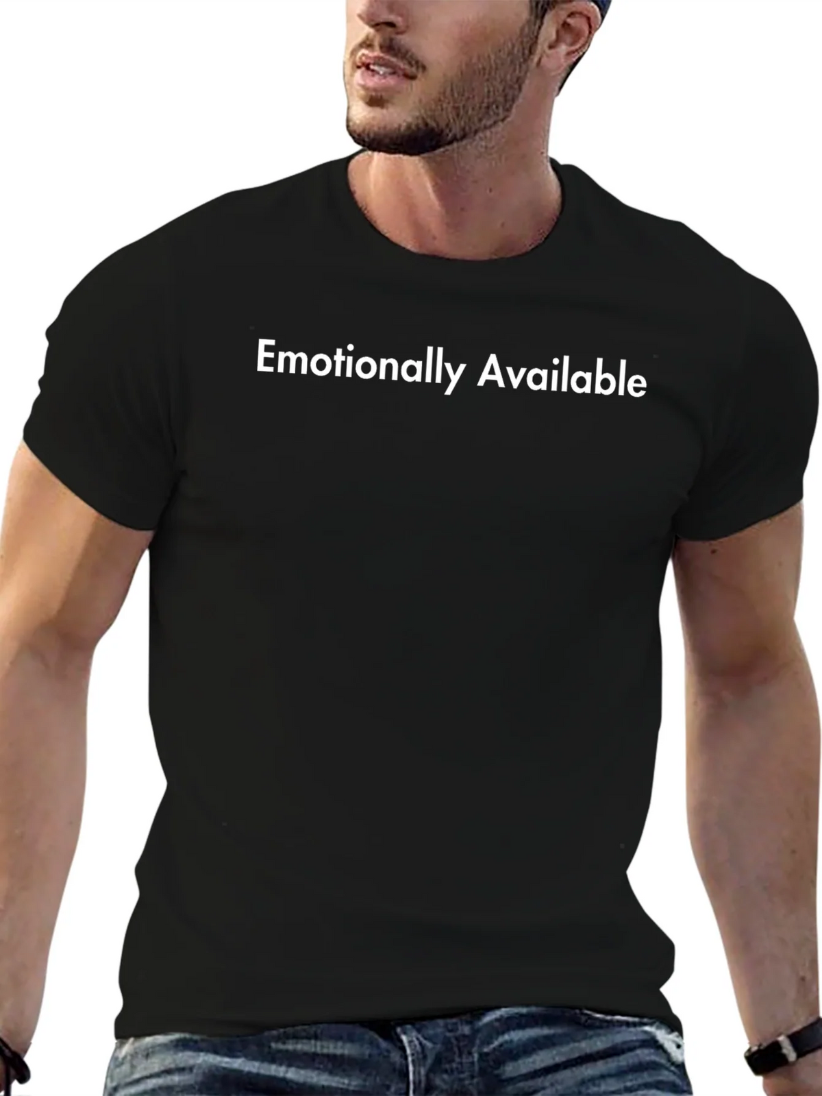 Emotionally Available Graphic Tee - Black