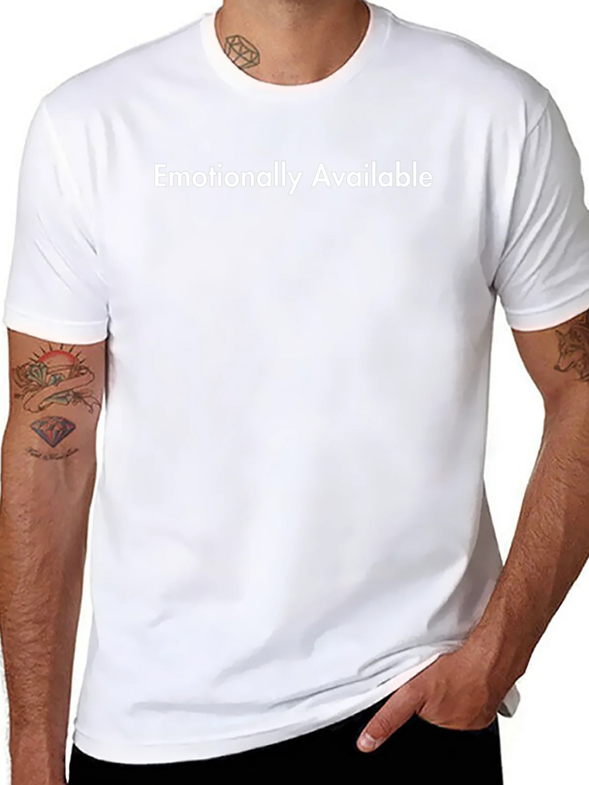 Emotionally Available Graphic Tee - Black