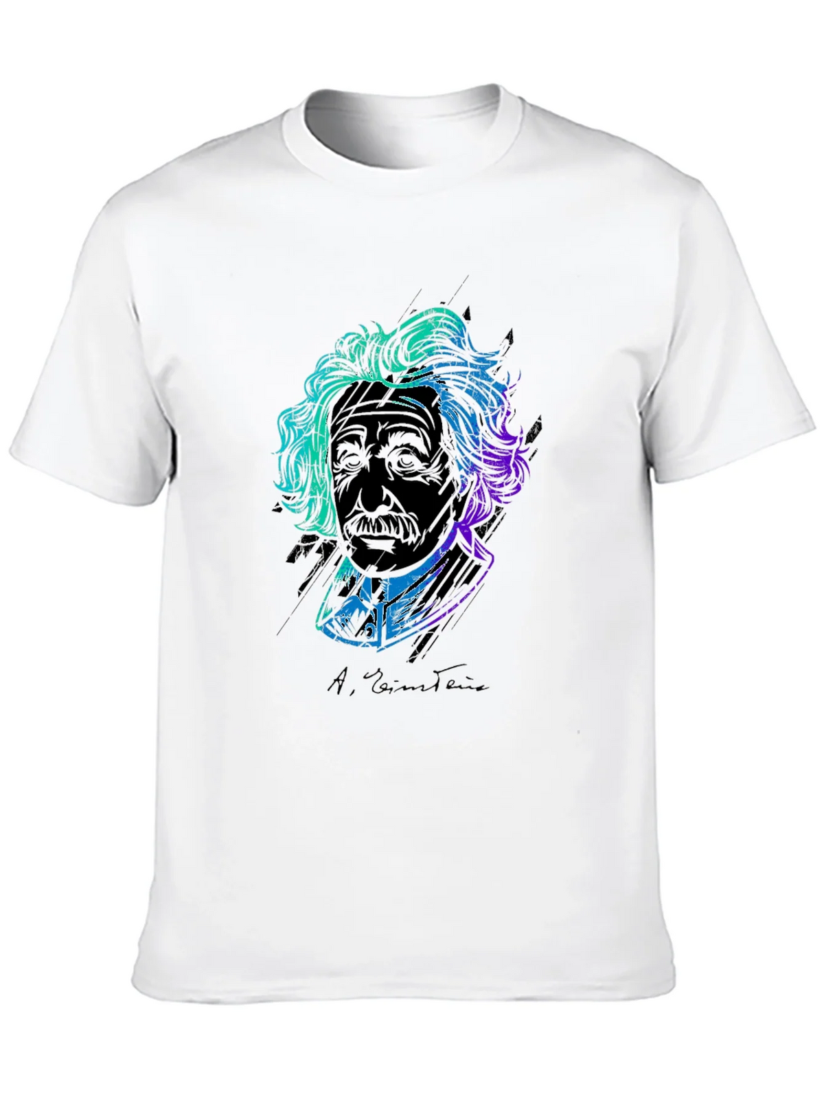 Einstein Graphic Print Tee - Black