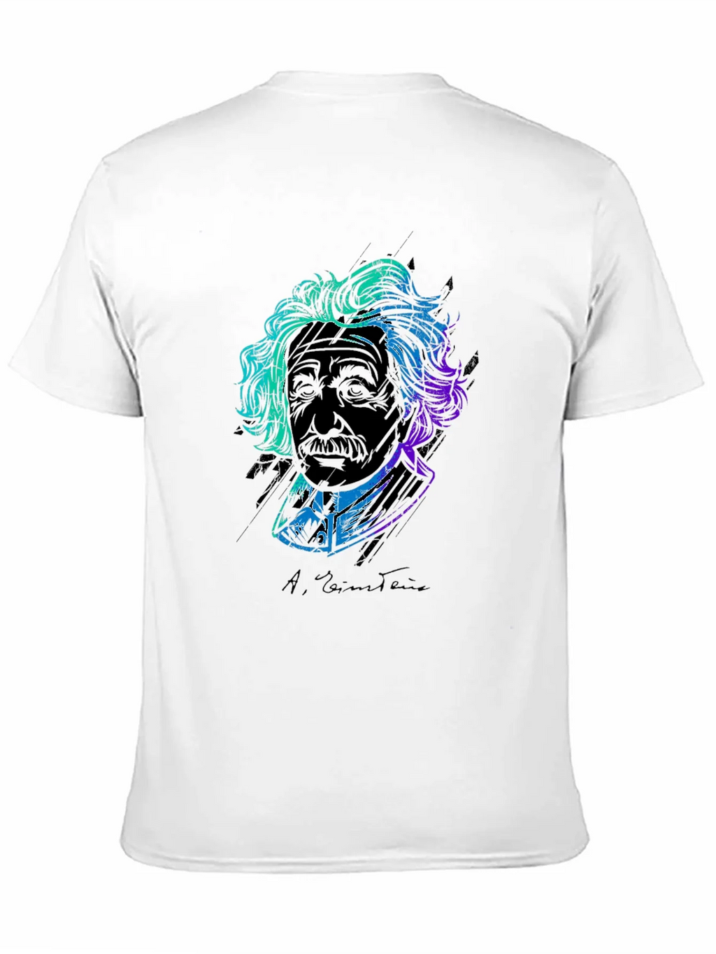 Einstein Graphic Print Tee - Black