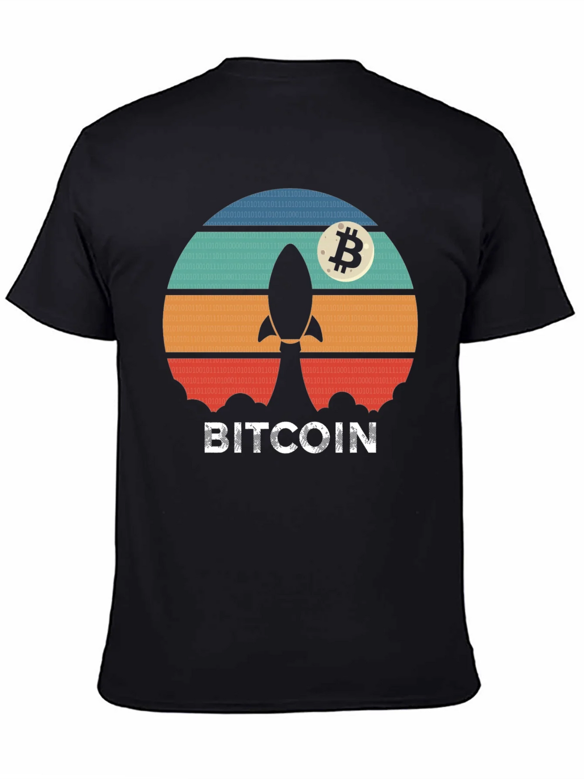 Bitcoin Rocket T-Shirt - Crypto Moonshot Tee